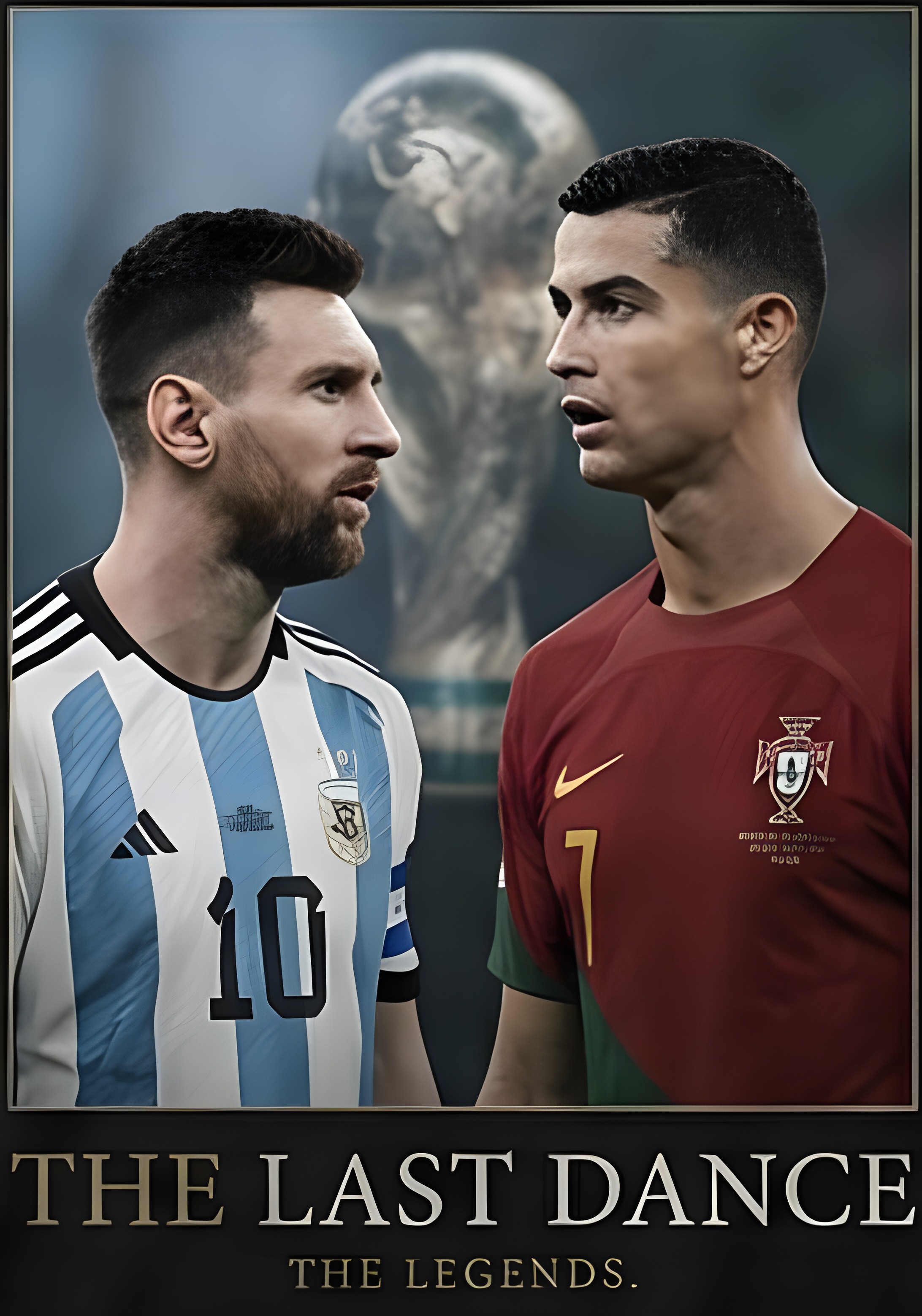 Messi The Last Dance shirt with crest-in-glass