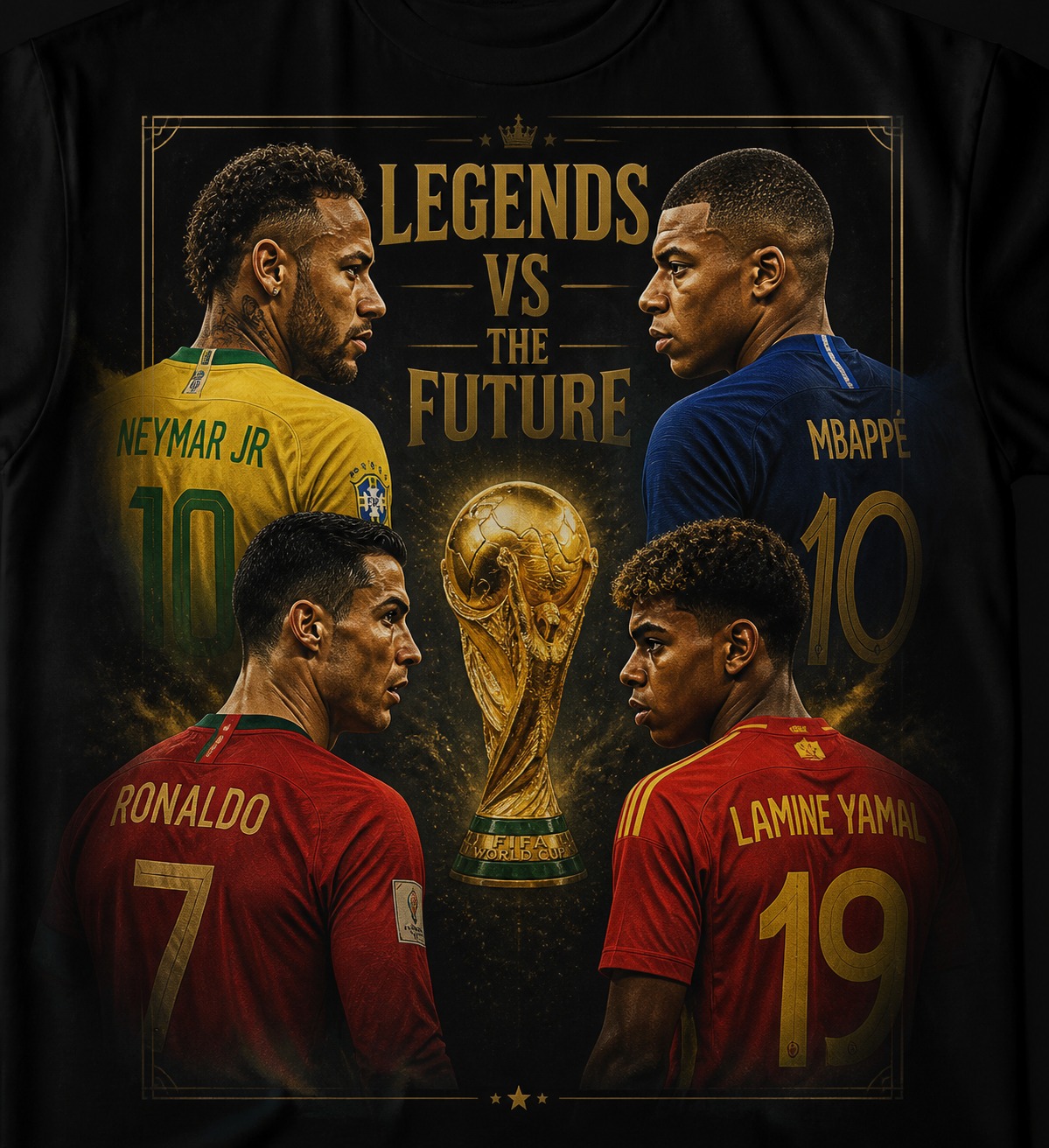 Legends vs The Future World Cup tee